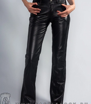 штаны женские кожаные "first" классические