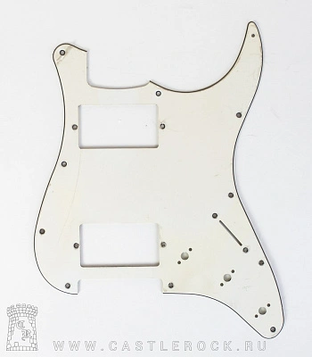 защитная накладка для электрогитары hh (белая, три слоя)