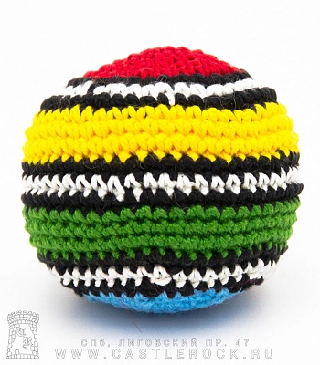 сокс полосатый (красный, желтый, зеленый, голубой, ч/б полосы, пластиковые гранулы)