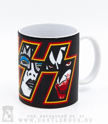 кружка kiss (группа в лого)