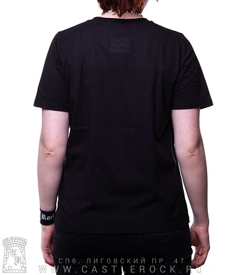 женская футболка алиса в стране чудес (зомби, прямая, светится)