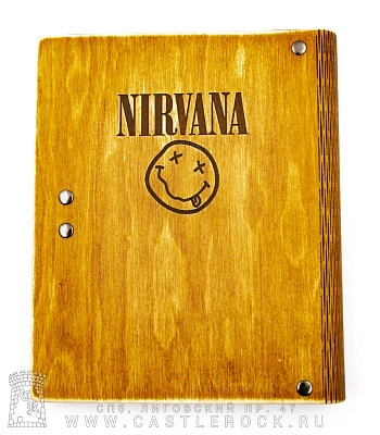 блокнот с разъемными кольцами nirvana (группа)