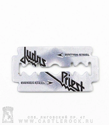 магнит металлический judas priest "british steel"