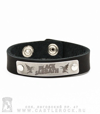 браслет кожаный black sabbath