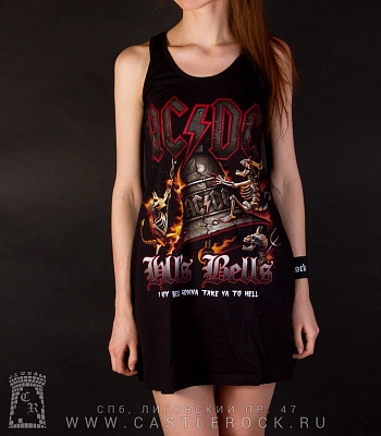 туника ac/dc "hell's bells"