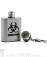 брелок фляга с гравировкой biohazard