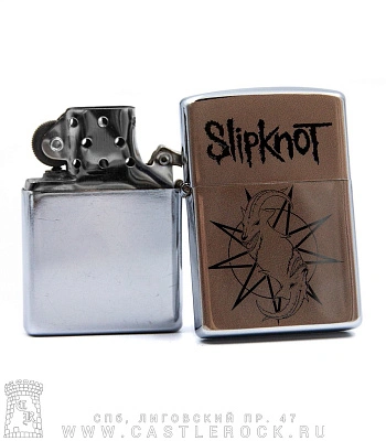 зажигалка с гравировкой slipknot (козел)