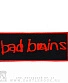 нашивка bad brains (лого красное)
