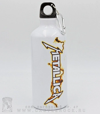 фляга с карабином metallica 600 мл