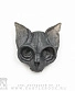 брошь череп кота