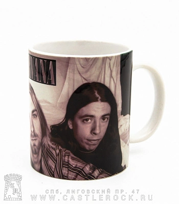 кружка nirvana (группа, сепия)