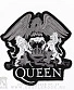нашивка queen (герб ч/б, вышивка)