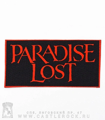 нашивка paradise lost (надпись красная)