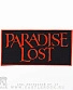 нашивка paradise lost (надпись красная)