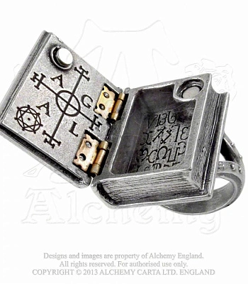 кольцо alchemy gothic (алхимия готик) r187 dee's book of angel magic stash