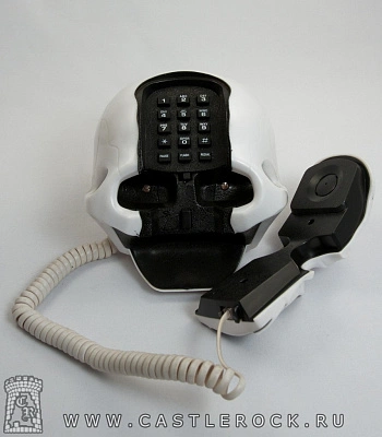 телефон череп (белый)