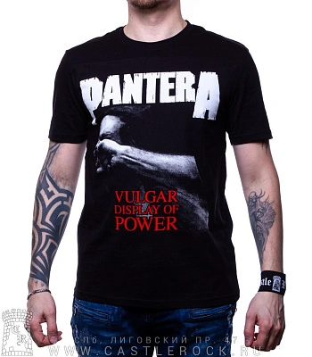 футболка pantera "vulgar display of power"