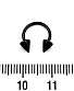 Циркуляр Сталь с Шипами Черный 1,2 х 8 х 4/4
