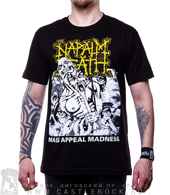 футболка napalm death "mass appeal madness"