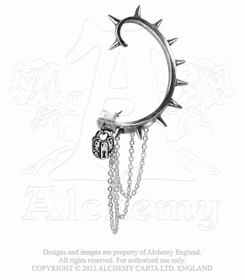 серьга кафф alchemy gothic (алхимия готик) e303 hornet's nest