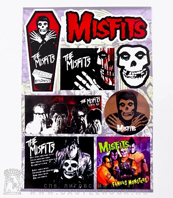 набор наклеек misfits 01 (стикерпак)