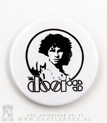 значок doors jim morrison (ч/б)