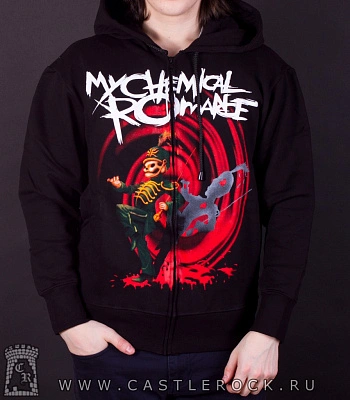балахон на молнии my chemical romance (цветной принт)