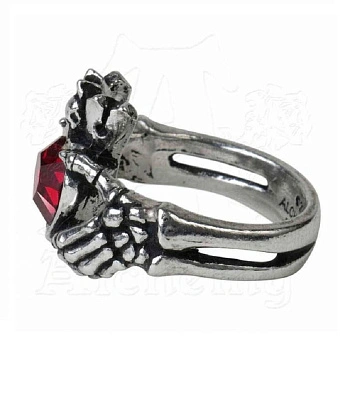 кольцо alchemy gothic (алхимия готик) r210 claddagh by night