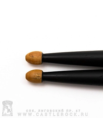 барабанные палочки hun premium qi 7a (черные) деревянные наконечники