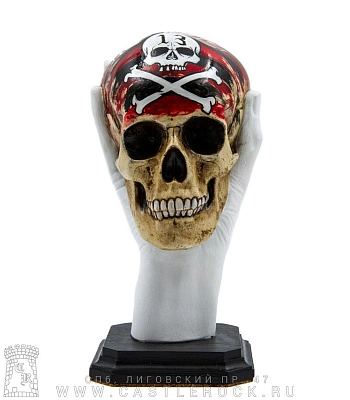 статуэтка череп в руке княzz череп 13