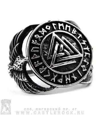 кольцо валькнут в руническом круге и птицы