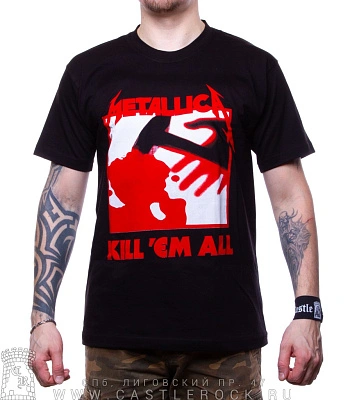футболка metallica "kill 'em all" (принт большой)