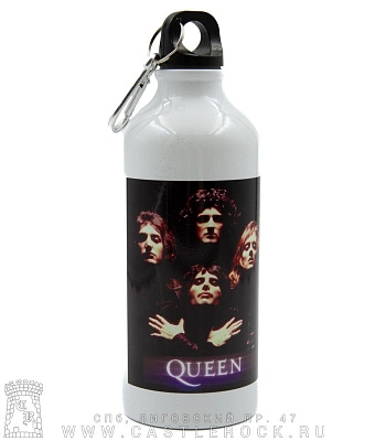 фляга с карабином queen (группа) 600 мл