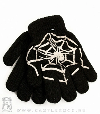 перчатки детские паук на паутине