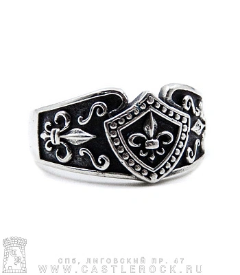 кольцо геральдическая лилия на щите