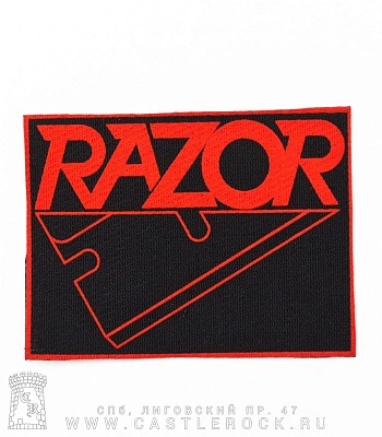 нашивка razor (лого красное)