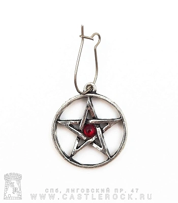 серьга alchemy gothic (алхимия готик) e165 pentastrasse