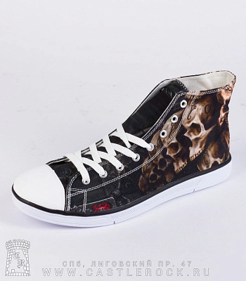 кеды черепа в тату