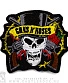 нашивка guns'n'roses (череп, вышивка)