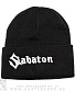 шапка с отворотом и вышивкой sabaton