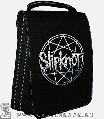 сумка с вышивкой slipknot (лого белое)