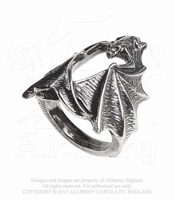 кольцо alchemy gothic (алхимия готик) r216 stealth