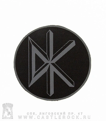 нашивка dead kennedys (лого серое)