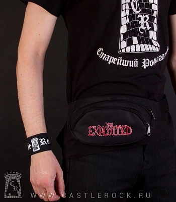 сумка на пояс с вышивкой exploited
