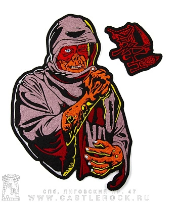 нашивка на спину death "leprosy" (комплект, вышивка)