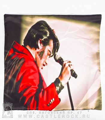 чехол на подушку elvis presley (с микрофоном)