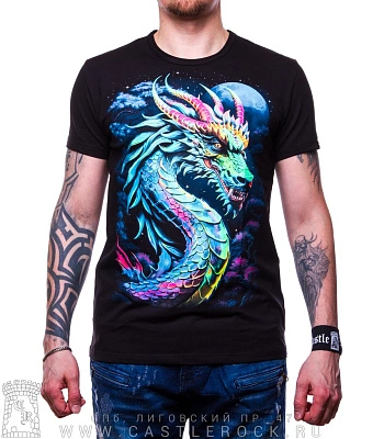 футболка дракон лунный (светится)