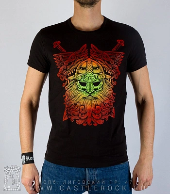 футболка викинг и волки (светится)