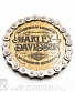 подставка под кружку с мотоцепью harley-davidson (надпись)