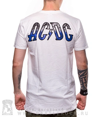 футболка ac/dc "high voltage 75 tour" (белая)